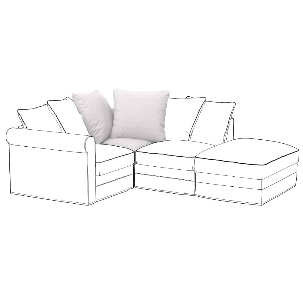 IKEA GRONLID Överdrag till hörnelement