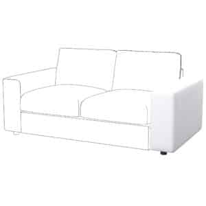 IKEA VIMLE Överdrag till armstöd, 22 cm brett