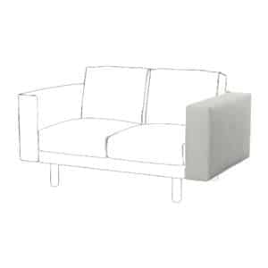 IKEA NORSBORG Överdrag till armstöd