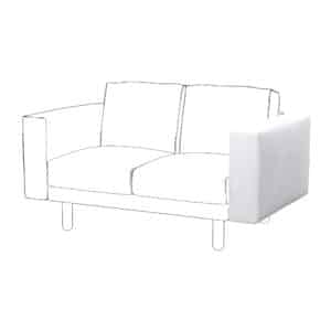 IKEA NORSBORG Överdrag till armstöd