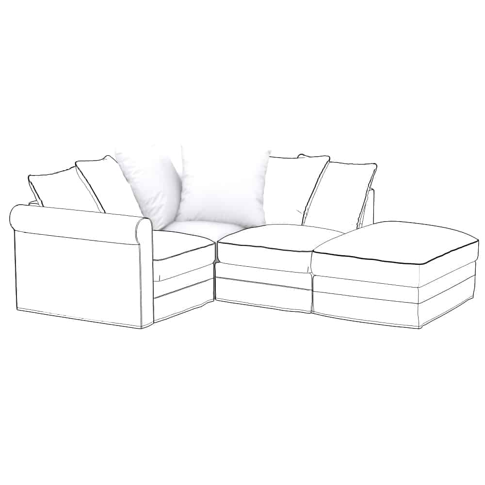 IKEA GRONLID Överdrag till hörnelement